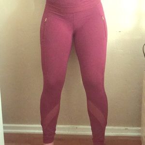 Maroon/Purple Lululemon Long Leggings